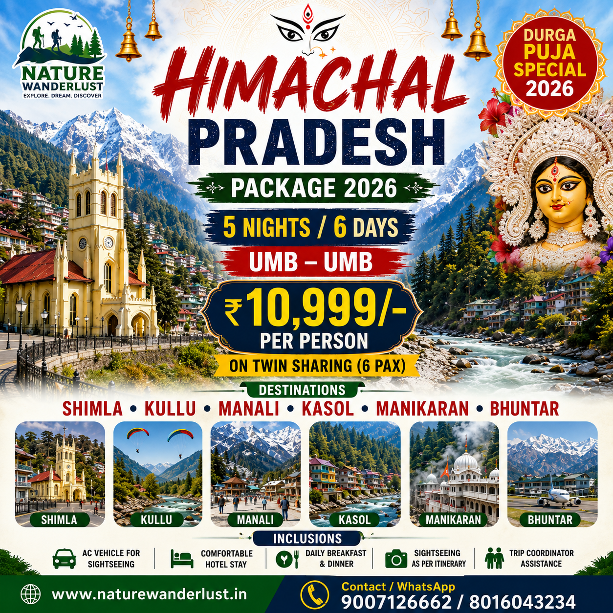 HIMACHAL Durga Puja Special Package